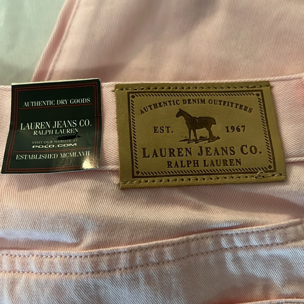 Lauren Ralph Lauren Straight Leg Jeans in Blush/Pink Size 12 - Picture 8 of 12